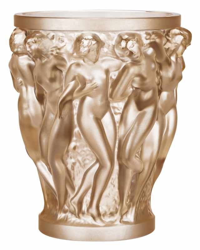 Bacchantes Gold Luster Vase